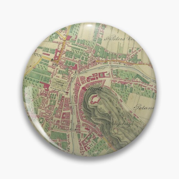 Item preview, Vintage Ljubljana Slovenia Map (1836) designed and sold by BravuraMedia.