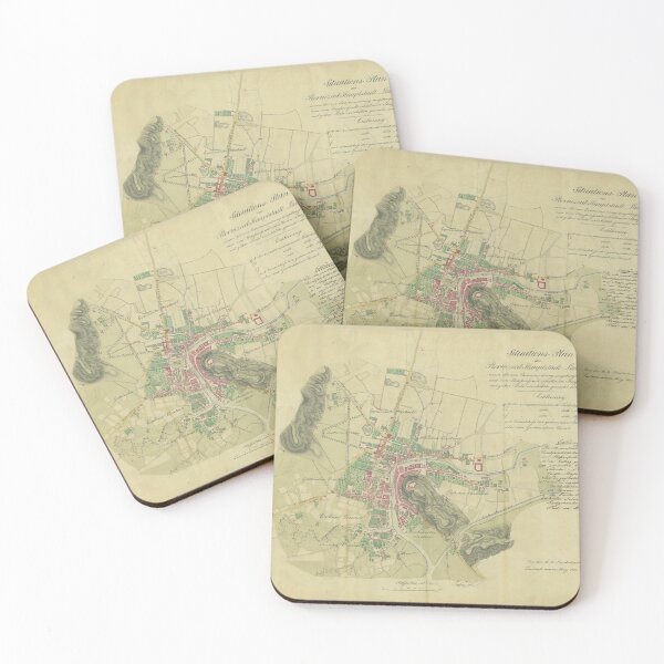 Item preview, Vintage Ljubljana Slovenia Map (1836) designed and sold by BravuraMedia.