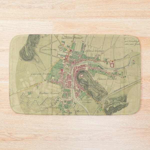 Item preview, Vintage Ljubljana Slovenia Map (1836) designed and sold by BravuraMedia.
