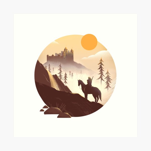 Geralt's New Adventure Art Print