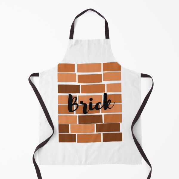 Item preview, The word brick in black against a multicolred brick design wall designed and sold by happyforlife123.