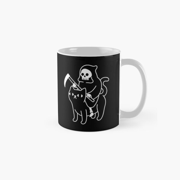 Death Rides A Black Cat Classic Mug