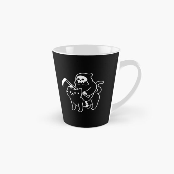 La muerte monta un gato negro Taza cónica