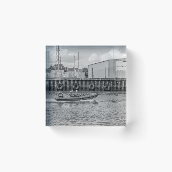 Item preview, Inshore RNLI lifeboat crew motoring up the River Yare designed and sold by yackers1.