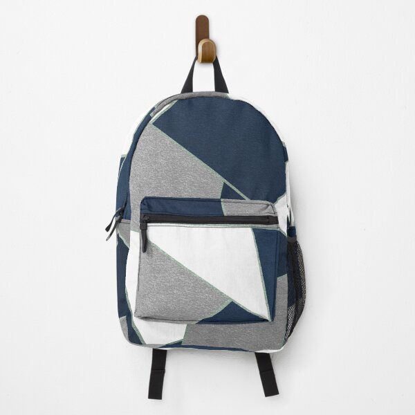 Item preview, Navy Blue Gray White Mint Geometric Glam #1 #geo #decor #art designed and sold by Anita's & Bella's Art.