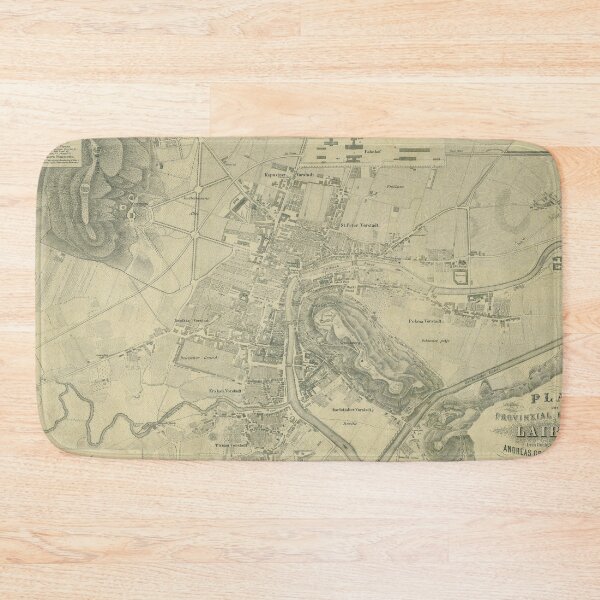 Item preview, Vintage Map of Ljubljana Slovenia (1860) designed and sold by BravuraMedia.