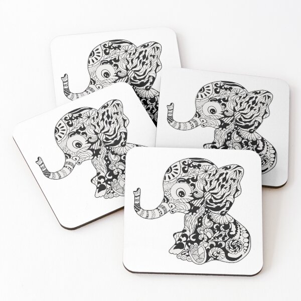 Item preview, Baby mandala elephant designed and sold by Mspizzirri.