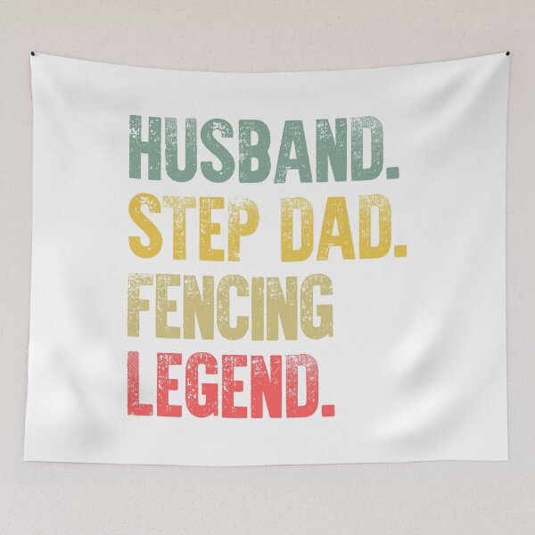 Item preview, Funny Men Vintage T Shirt Husband Step Dad Fencing Legend designed and sold by Bendthetrend.
