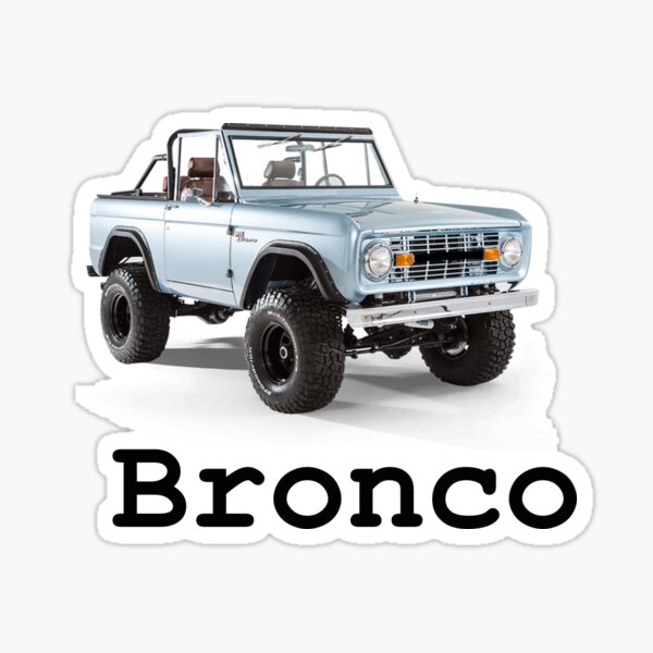 Topless Bronco Sticker