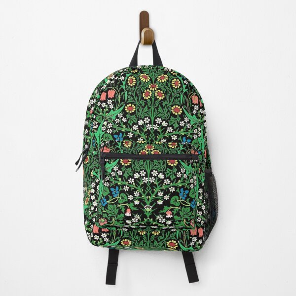 Item preview, William Morris Jacobean Floral, Black Background designed and sold by Marymarice.