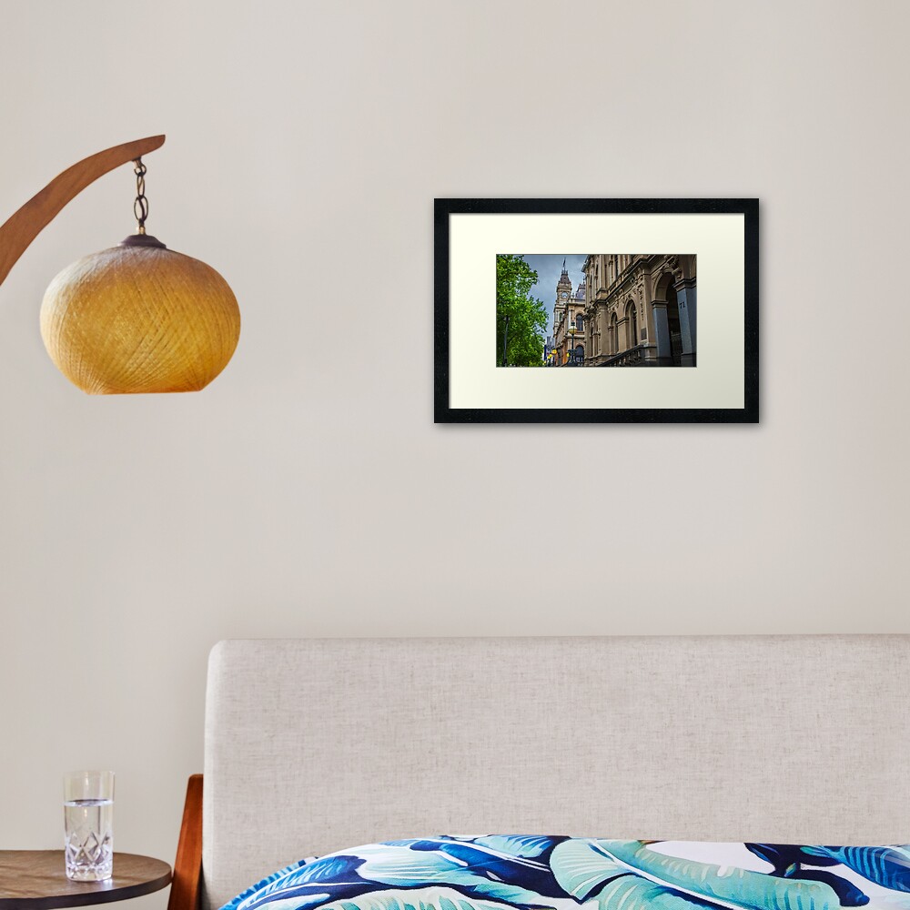 "The Old Bendigo Town Hall Bendigo, Victoria" Framed Art Print for