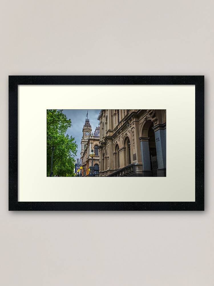 "The Old Bendigo Town Hall Bendigo, Victoria" Framed Art Print for