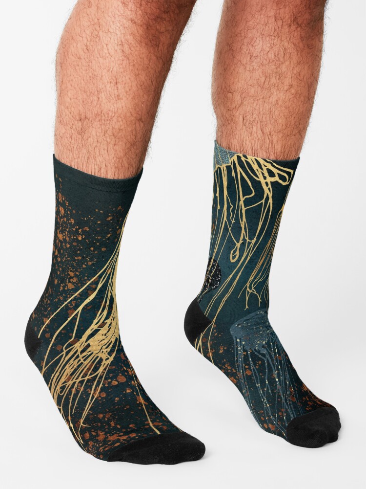Alternate view of Metallic Jellyfish Socks