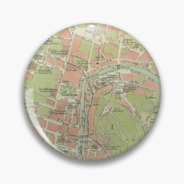 Item preview, Vintage Ljubljana Slovenia Map (1902) designed and sold by BravuraMedia.