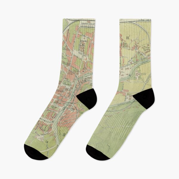 Item preview, Vintage Ljubljana Slovenia Map (1902) designed and sold by BravuraMedia.
