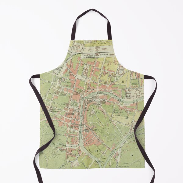 Item preview, Vintage Ljubljana Slovenia Map (1902) designed and sold by BravuraMedia.