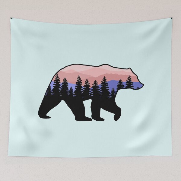 Item preview,  Bear in the forest pink  designed and sold by colleenm2.