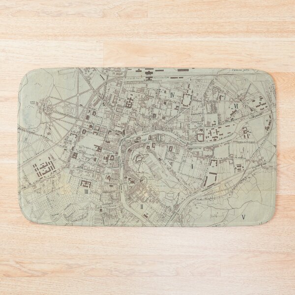 Item preview, Vintage Map of Ljubljana Slovenia (1910) designed and sold by BravuraMedia.