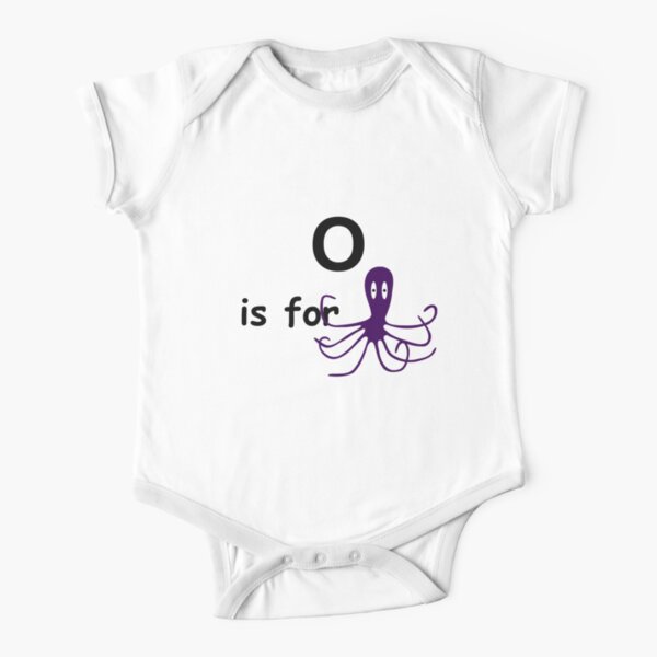 O is for ... Short Sleeve Baby One-Piece