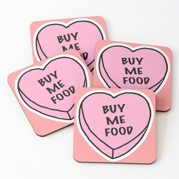 Item preview, Pink heart - Buy me food <3 designed and sold by saposzer.