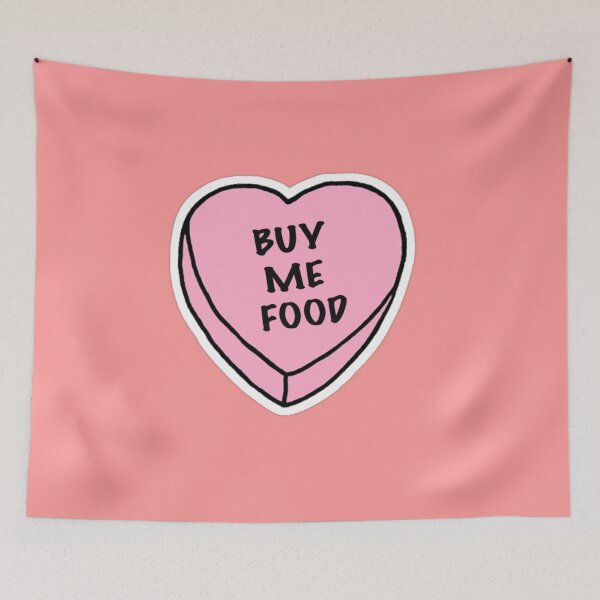 Item preview, Pink heart - Buy me food <3 designed and sold by saposzer.