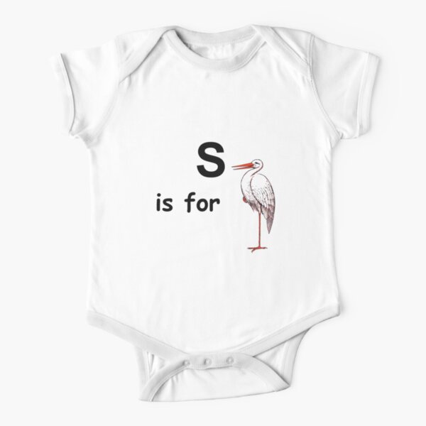 S is for... Short Sleeve Baby One-Piece