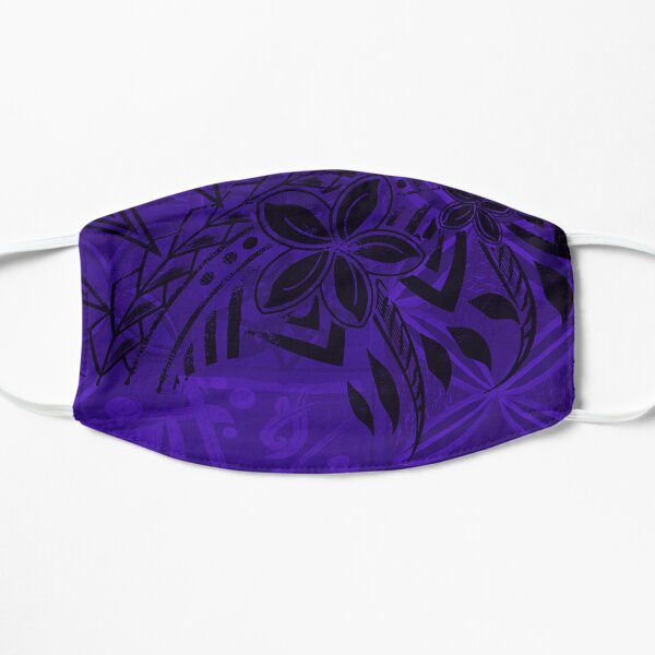 Old Samoa Purple Tribal Flat Mask