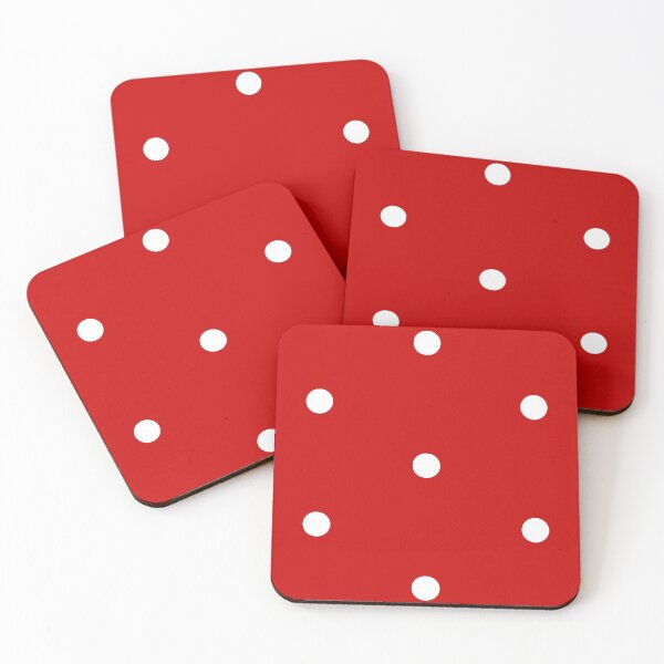 Item preview, white dot red background designed and sold by miaterinka.
