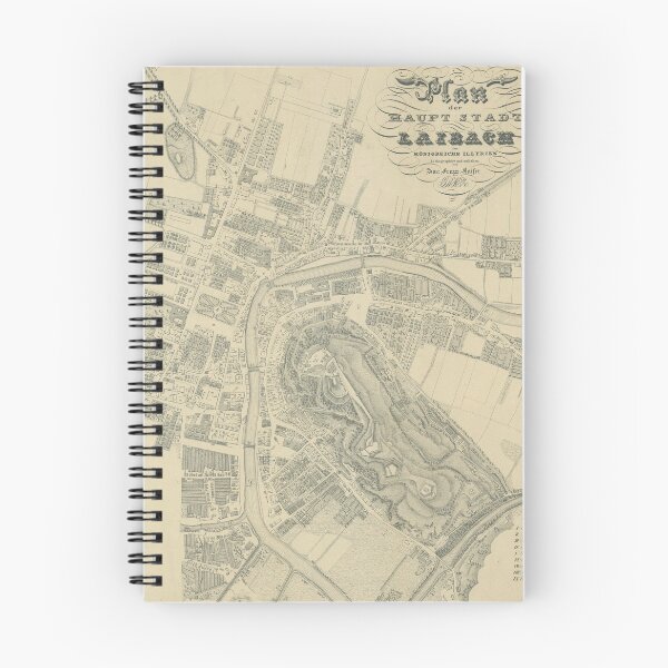 Item preview, Vintage Ljubljana Slovenia Map (1830) designed and sold by BravuraMedia.