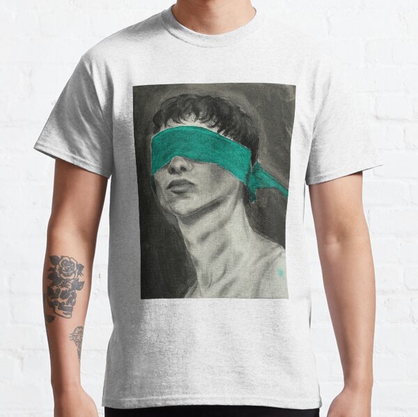 Celia Manga Style Blindfold Mashersan T-Shirt heavyweight t shirts roupas  vintage T-shirt para um