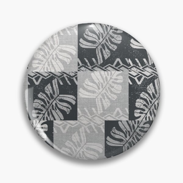 Item preview, Polynesian Tropical Leaves Black And White Pattern designed and sold by sunnthreads.