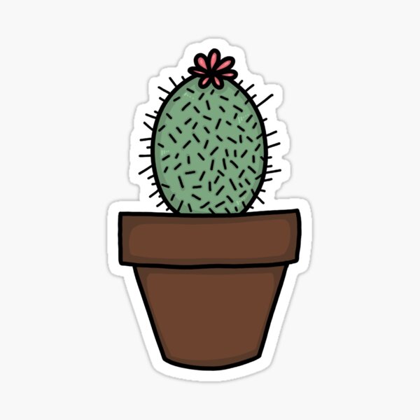 "Mini Cactus Sticker" Sticker for Sale by Amariafagundes Redbubble