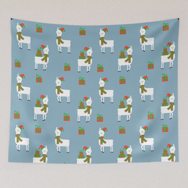 Item preview, Llama Christmas Happy Holidays designed and sold by SquishyInk.