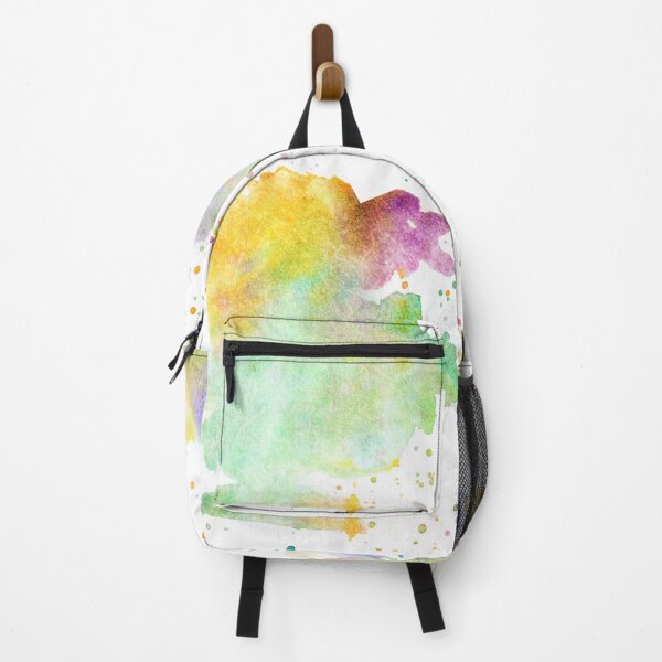Item preview, Artistic colorful watercolor rainbow colors blots designed and sold by wunderfamily.