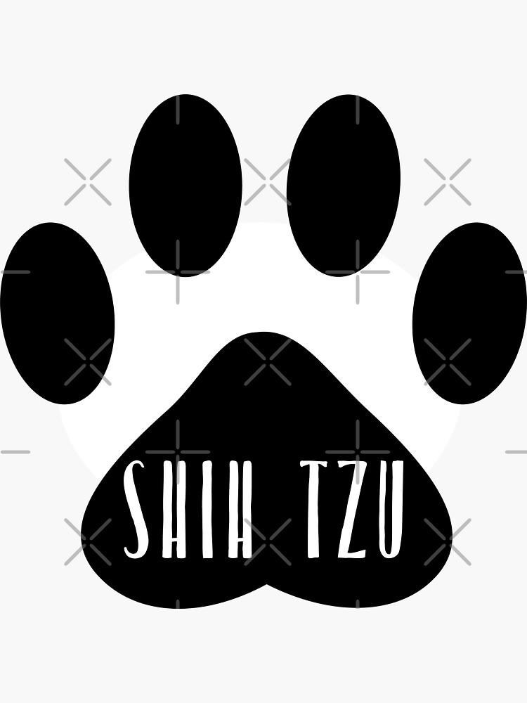 Shih Tzu Paw Print Seal by chanzds