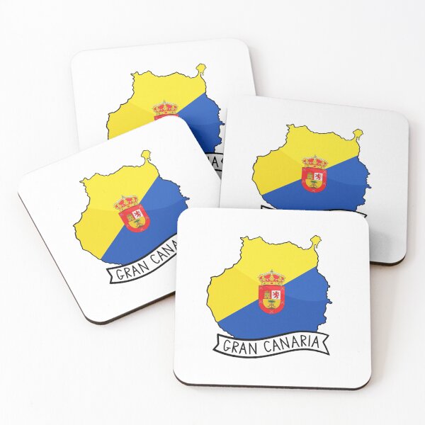 Item preview, Gran Canaria Flag Map Sticker designed and sold by Drawingvild.