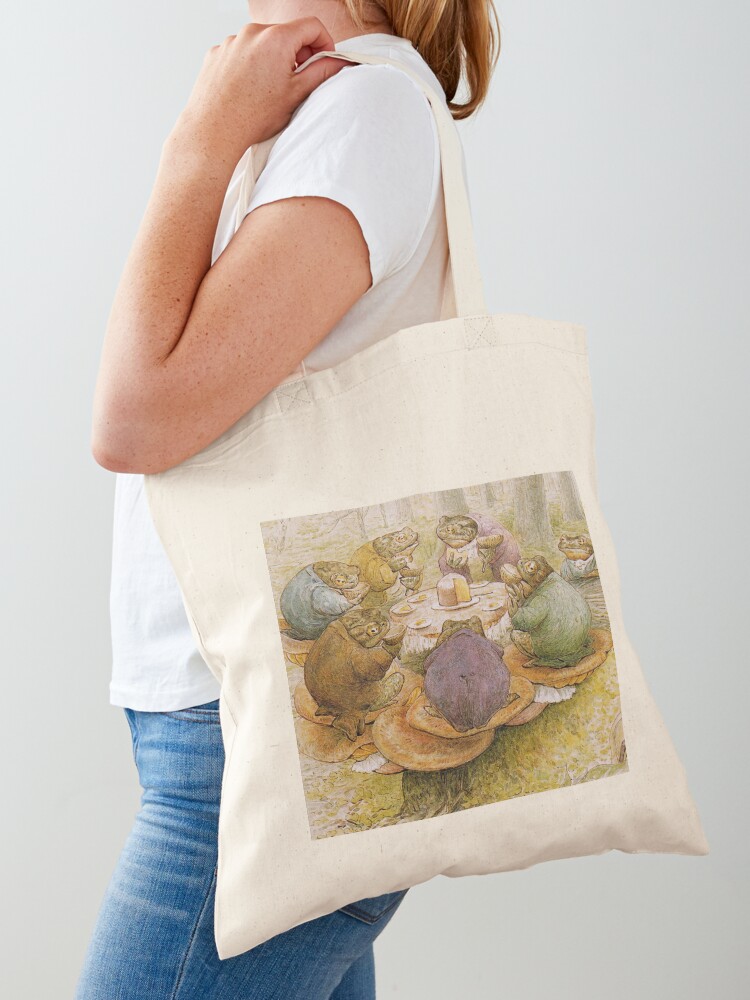 Toad Tea Party Cottage Core By Naturalist And Illustrator Beatrix Potter Tote Bag For Sale By Naturecore Redbubble
