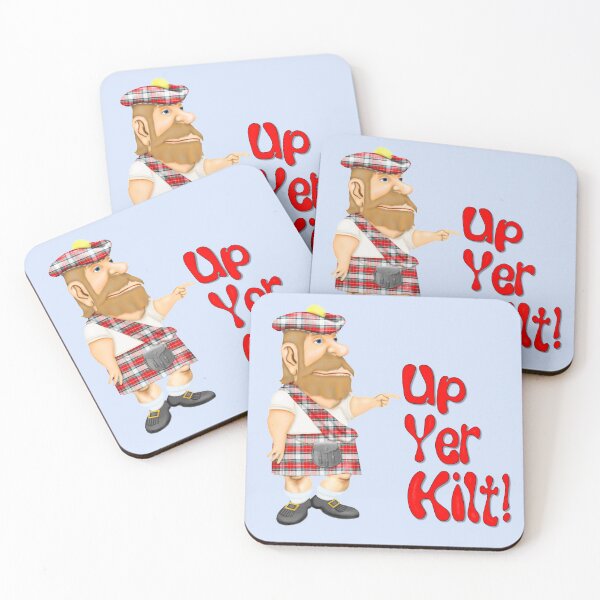 Artikelvorschau,  Tam und Sporran. Text sagt Up Yer Kilt. entworfen und verkauft von SpiceTree.