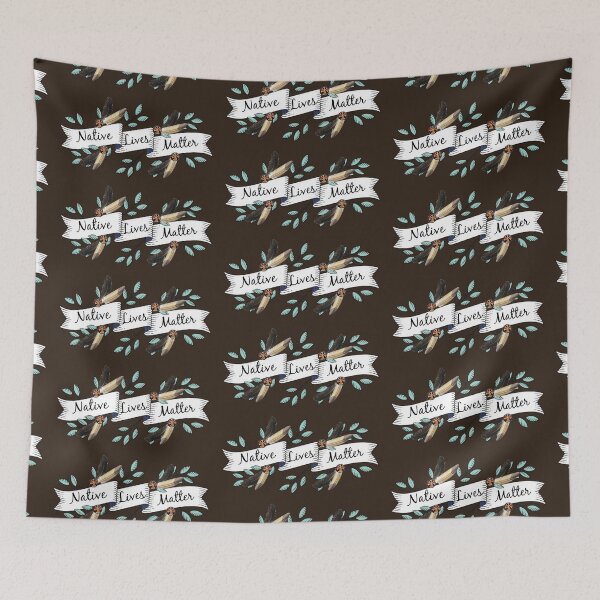 Item preview, Native Lives Matter / Indigenous / First Nations / Native American / Banner designed and sold by artenvironments.