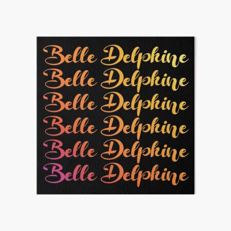 Belle Delphine minecraft  Art Board Print for Sale by bestizeyy