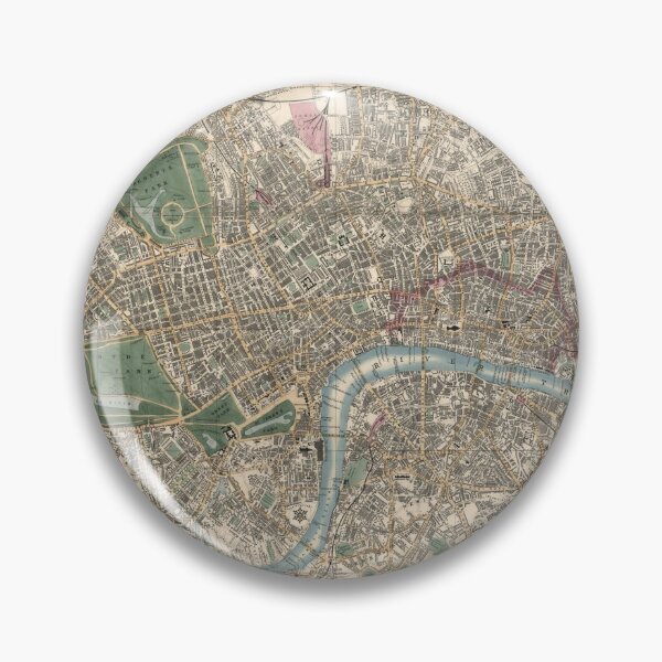 Item preview, Vintage London England Map (1853) designed and sold by BravuraMedia.