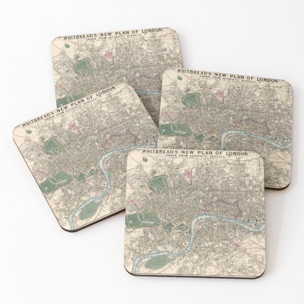 Item preview, Vintage London England Map (1853) designed and sold by BravuraMedia.