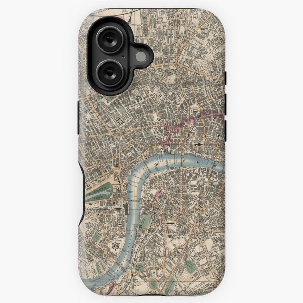 Item preview, Vintage London England Map (1853) designed and sold by BravuraMedia.