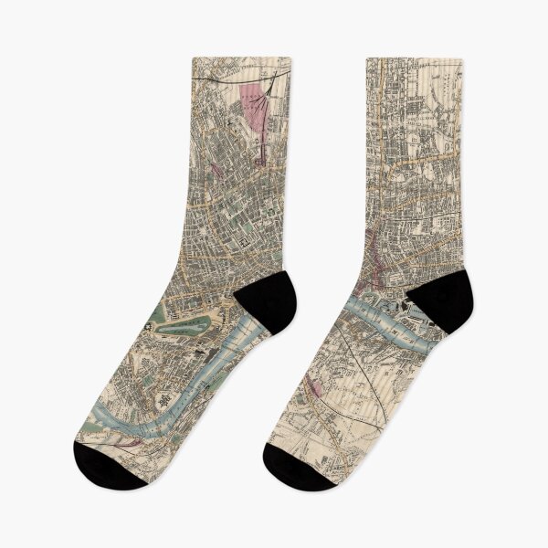 Item preview, Vintage London England Map (1853) designed and sold by BravuraMedia.