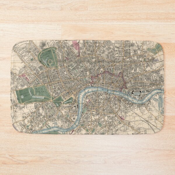 Item preview, Vintage London England Map (1853) designed and sold by BravuraMedia.