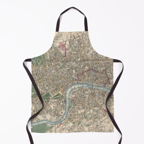 Item preview, Vintage London England Map (1853) designed and sold by BravuraMedia.