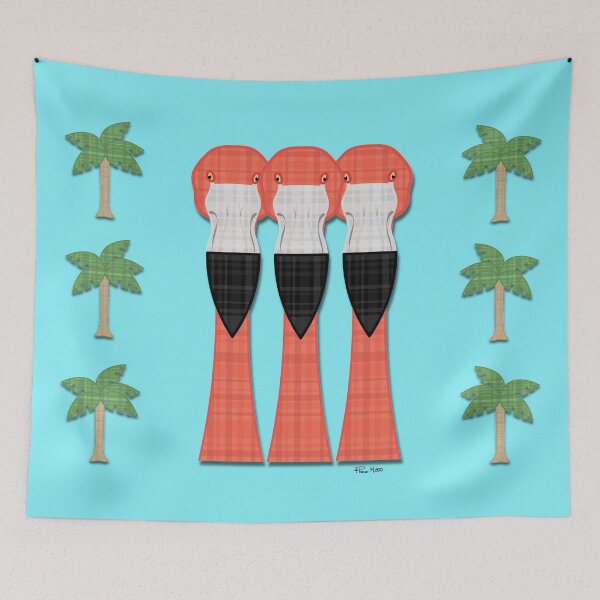 Item preview, Plaidmingos  designed and sold by PhanieMilton.