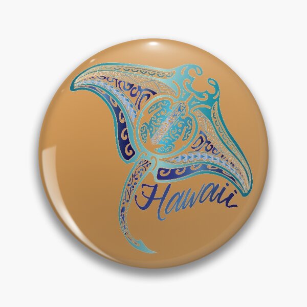 Item preview, Mantarraya tribal hawaiana retro designed and sold by sunnthreads.
