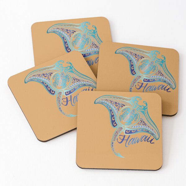 Item preview, Retro Hawaiian Tribal Manta Ray designed and sold by sunnthreads.