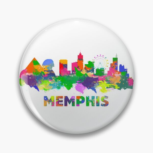 Item preview, Memphis Tennessee Skyline Watercolor designed and sold by tredhayes12.